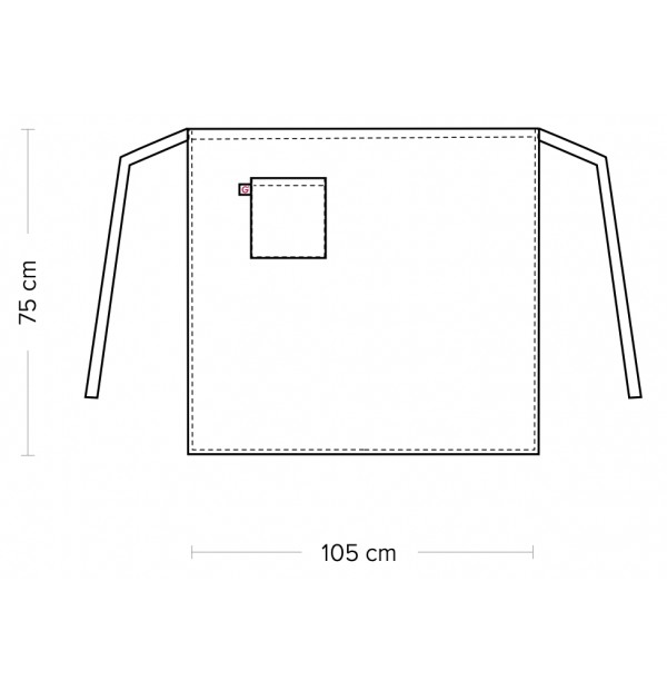 Vööpõll Matera 105x75cm, must