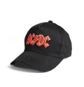 AC/DC Nokamüts, must/punane
