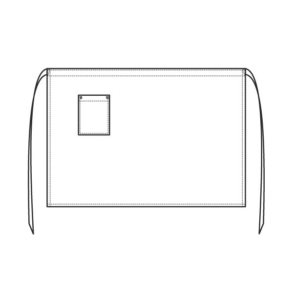 Teenindaja vööpõll 100x80cm, Blue Denim