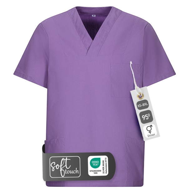 Unisex meditsiini tuunika Scrub, lilla