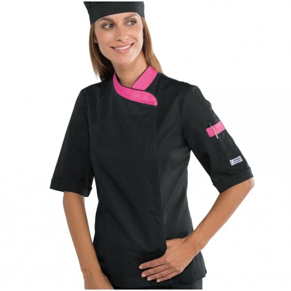 Kokajakk must/fuksia, lühikesed varrukad