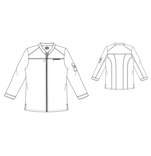 Meeste kokajakk MODENA WHITE - Pilt 2