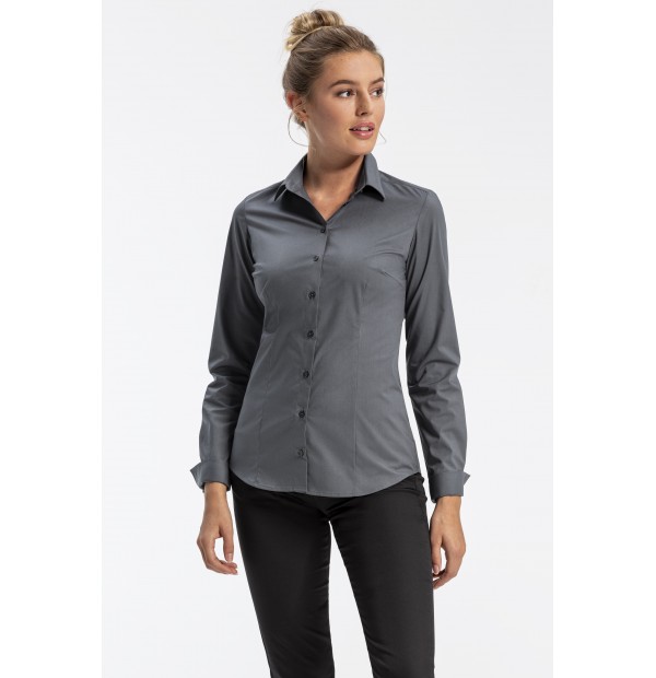 Naiste Basic pluus, hall - Pilt 3