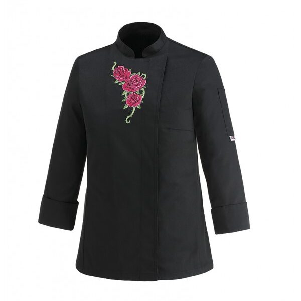 Naiste kokajakk Black Flowers Rose