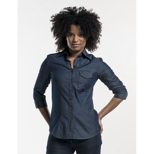 Naiste pluus Blue Denim stretš, 3/4 varrukaga