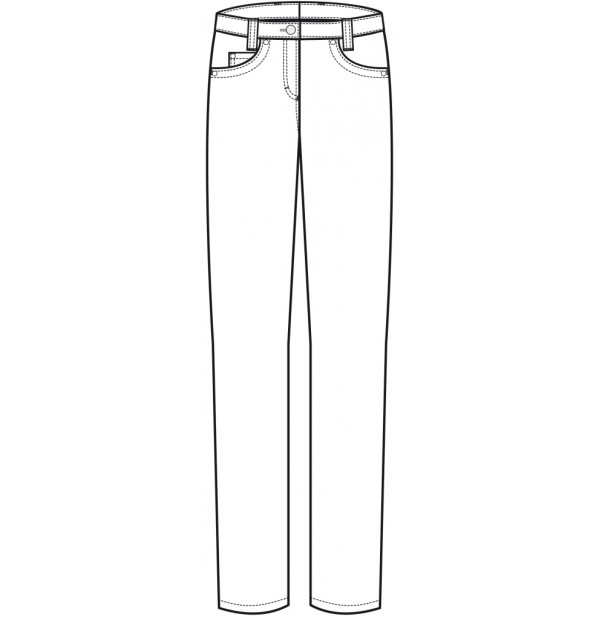 Naiste püksid "FIVE-POCKET", mustad - Pilt 2