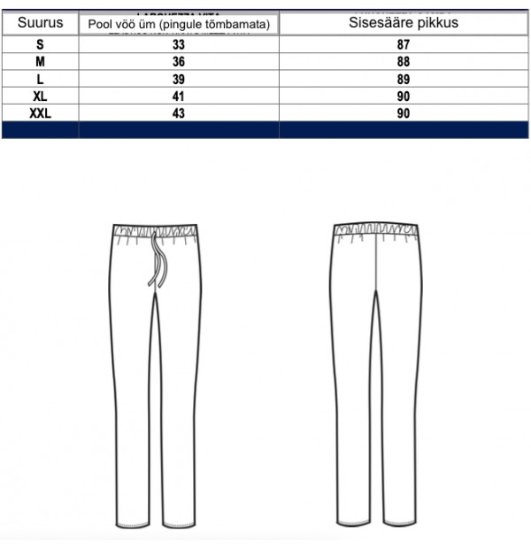 Naiste stretš püksid, mustad - Pilt 3