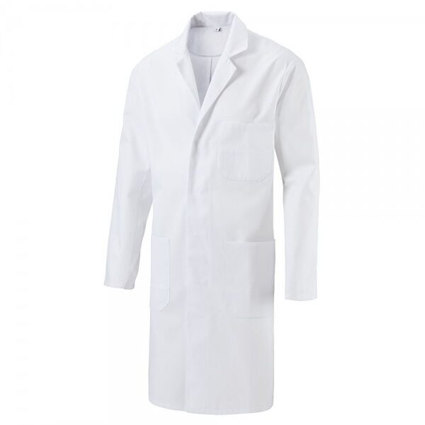 Unisex pikk jakk, valge