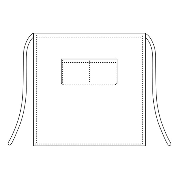 Vööpõll 70x70cm, must - Pilt 2